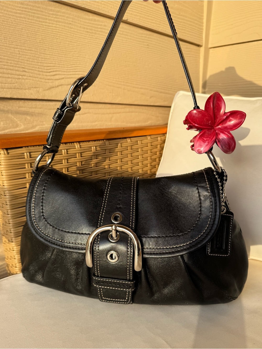 Coach Soho Pleated Flap Shoulder Bag